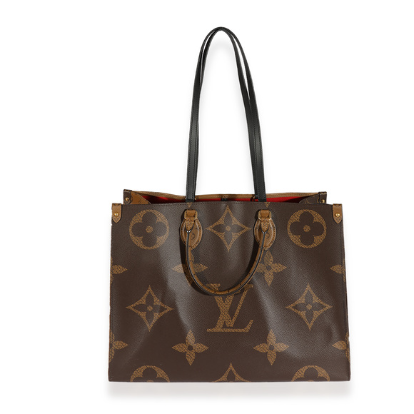LOUIS VUITTON Monogram & Monogram Reverse Canvas Onthego GM - Picture 5 of 8